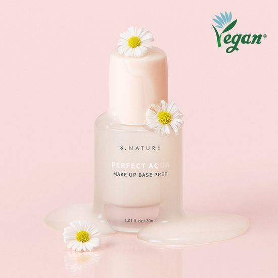 剝殼雞蛋水光底妝～Fix卡粉問題～韓國 S.NATURE Perfect Aqua Make Up Base Prep 水亮保濕貼服不脫妝前底霜乳 - 30ml