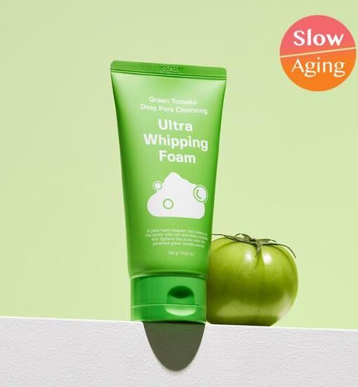 韓國 Sungboon Editor Green Tomato Deep Pore Cleansing Ultra Whipping Foam 綠番茄毛孔深層清潔控油泡泡潔面乳 - 120g