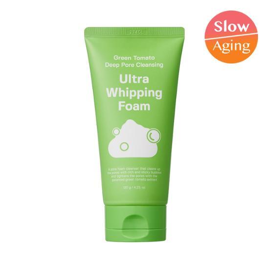 韓國 Sungboon Editor Green Tomato Deep Pore Cleansing Ultra Whipping Foam 綠番茄毛孔深層清潔控油泡泡潔面乳 - 120g