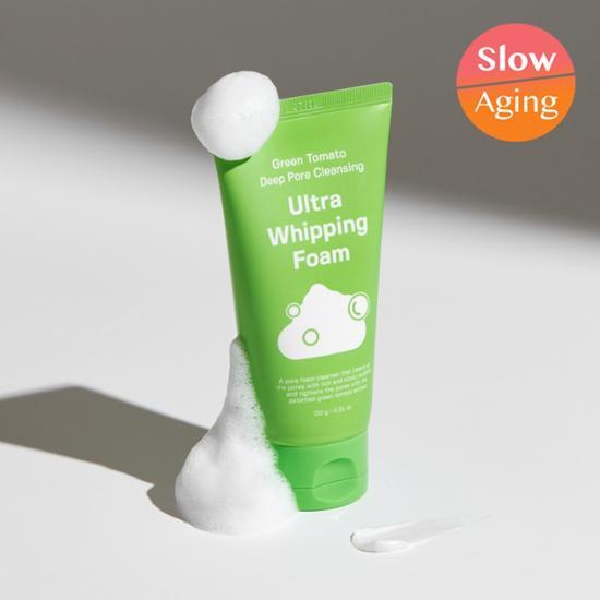 韓國 Sungboon Editor Green Tomato Deep Pore Cleansing Ultra Whipping Foam 綠番茄毛孔深層清潔控油泡泡潔面乳 - 120g
