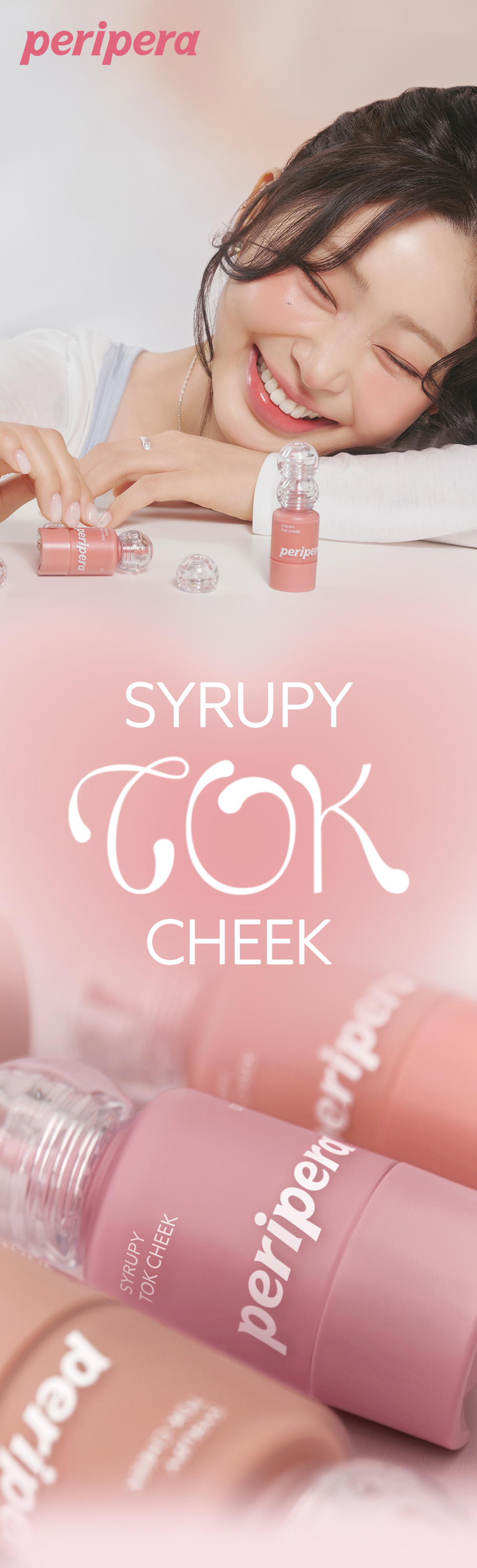 韓國 peripera X WooJung Syrupy Tok Cheek 自然果汁血色感水透胭脂液(#01-08) - 8色選擇