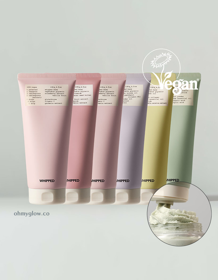 韓國小眾護膚品牌 Whipped Vegan Pack Cleanser 天然植萃溫和弱酸性卸妝潔面X面膜X護理3合1忌廉潔面乳 [Tube支裝] - (草莓 / 無花果 / 艾草 / 檸檬牛油果 / 薰衣草) 5種配方選擇