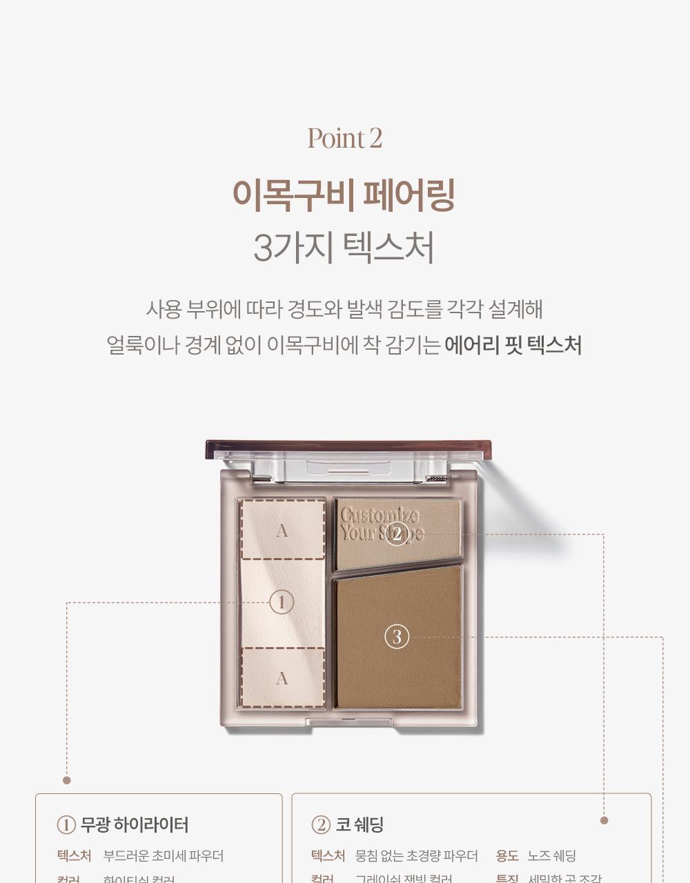 【限量SET送雙頭修容掃】韓國espoir Tone Pairing Contour Palette Set 3D輪廓 提亮X修容2in1盤 - 2色調選擇