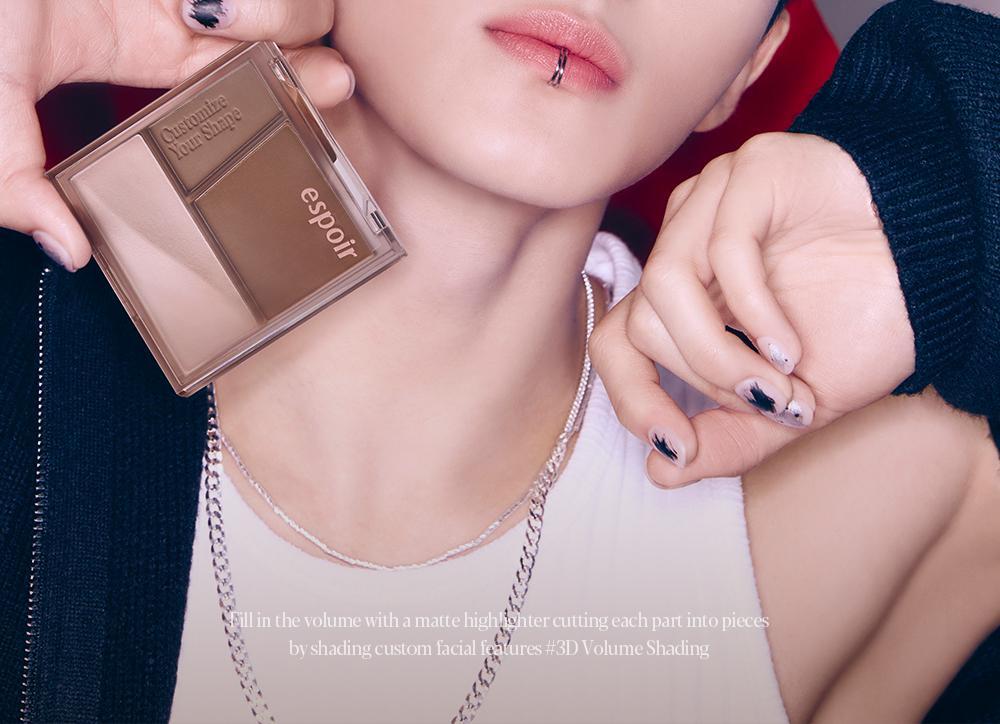 【限量SET送雙頭修容掃】韓國espoir Tone Pairing Contour Palette Set 3D輪廓 提亮X修容2in1盤 - 2色調選擇