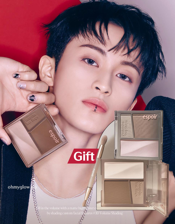 【限量SET送雙頭修容掃】韓國espoir Tone Pairing Contour Palette Set 3D輪廓 提亮X修容2in1盤 - 2色調選擇