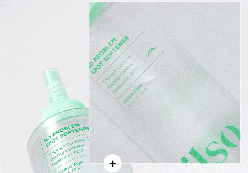 10分鐘痘痘敏感CLEAR！～韓國 ilso No Problem Spot Softener 芽萃清涼舒緩痘痘護理濕敷安瓶精華面膜水 - 150g