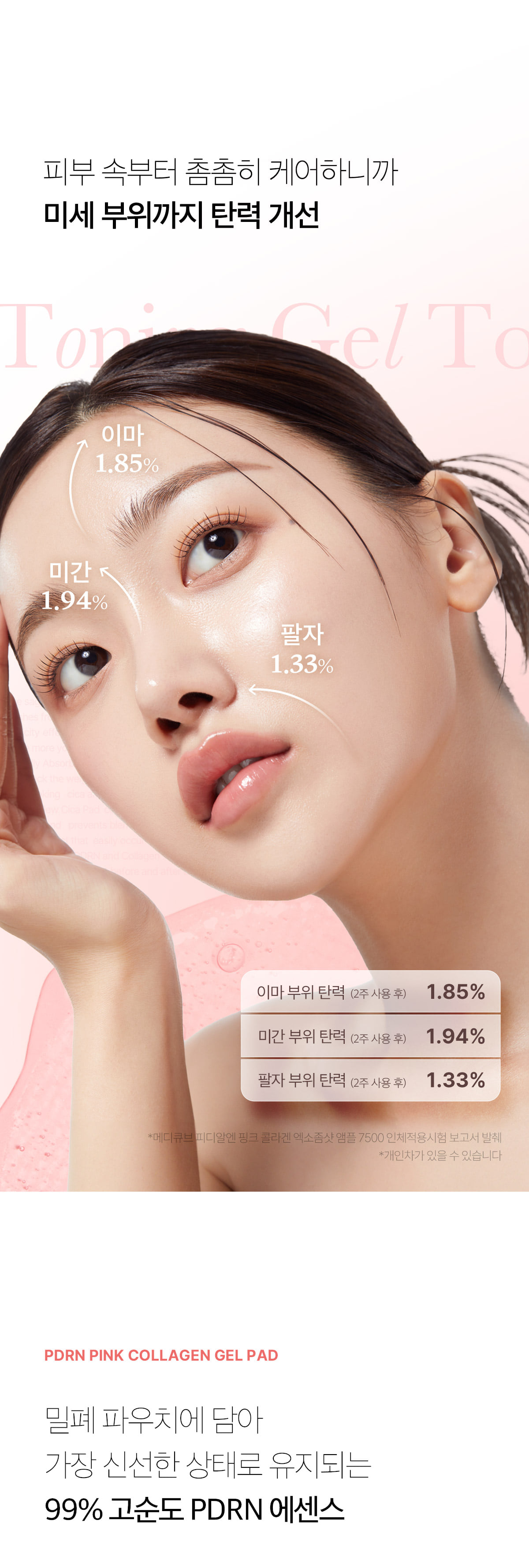 韓國 medicube PDRN Pink Collagen Toning Gel Toner Pad 99%高純度三文魚PDRN粉紅膠原蛋白凝膠果凍爽膚棉片 - 70片裝