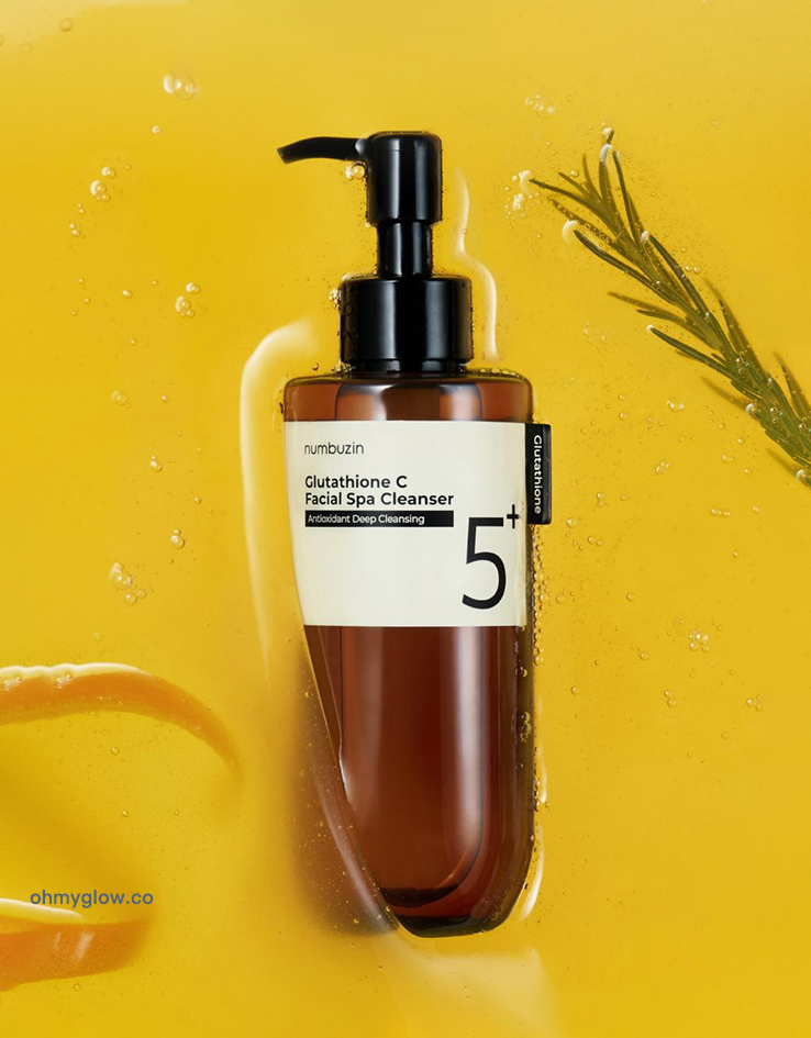 SPA級潔面～韓國 numbuzin No.5 Glutathione C Facial Spa Cleanser 5號穀胱甘肽深清SPA級潔面X洗卸All In One 潔面油 - 200ml