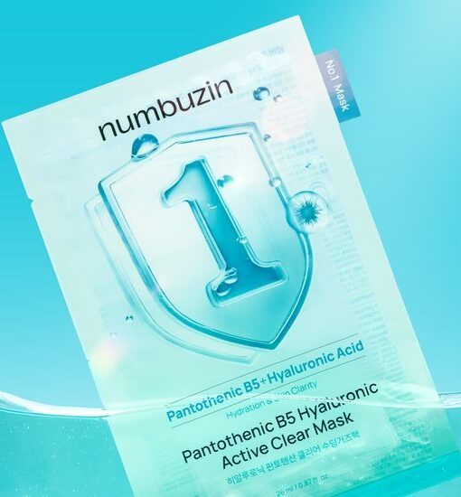 2件額外95折～韓國 numbuzin No.1 Pantothenic B5 Hyaluronic Active Clear Mask 1號活性泛酸維B5透明質酸水分炸彈保濕控油水凝膠面膜 1盒4片裝 - 3種選擇