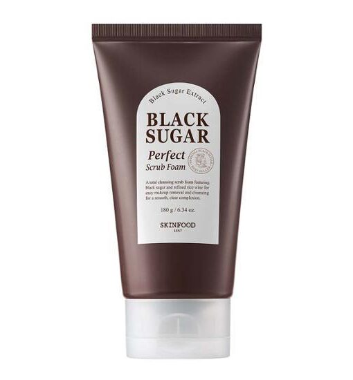 韓國SkinFood Black Sugar Perfect Scrub Foam 黑糖光采磨砂潔面乳 - 180ml