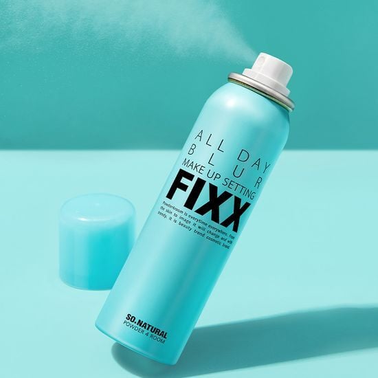隱沒毛孔～韓國 So Natural All Day Blur Make Up Setting Fixx 全天候超完美定妝噴霧 - 柔焦毛孔降溫霧面款 - 75ml