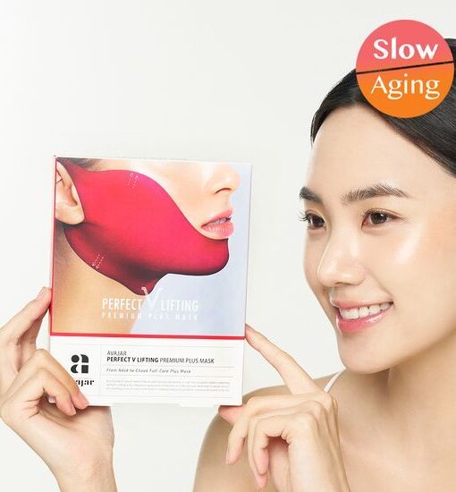 即時拉提下垂雙下巴⭐舒緩消腫⭐韓國 AVAJAR Perfect V Lifting Premium Plus Mask 掛耳式V面提拉水凝果凍膜 一盒5片裝