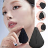 3重剪裁 乾濕兩用～韓國 About Tone Skin Layer Puff 黑色3角切面刮刀粉底粉撲