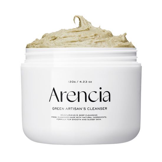 韓國 【7200次揉製】GlowPick🏆 軟糯年糕潔面 Arencia Fresh Green Rice Mochi Cleanser (Arencia Fresh Green Cleanser) 天然綠茶金縷梅大米年糕深清卸妝潔面膏- 120g