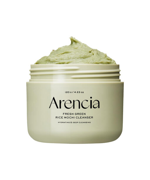 韓國 【7200次揉製】GlowPick🏆 軟糯年糕潔面 Arencia Fresh Green Rice Mochi Cleanser (Arencia Fresh Green Cleanser) 天然綠茶金縷梅大米年糕深清卸妝潔面膏- 120g