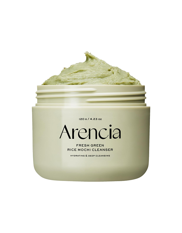 韓國 【7200次揉製】GlowPick🏆 軟糯年糕潔面 Arencia Fresh Green Rice Mochi Cleanser (Arencia Fresh Green Cleanser) 天然綠茶金縷梅大米年糕深清卸妝潔面膏- 120g