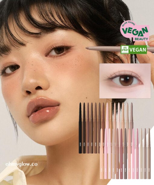 新色入! GlowPick No.1🏆 韓國 BBIA Last Auto Gel Eyeliner (NEW) 多用途眼影卧蠶眼線膠筆(#01-24) - 24色選擇