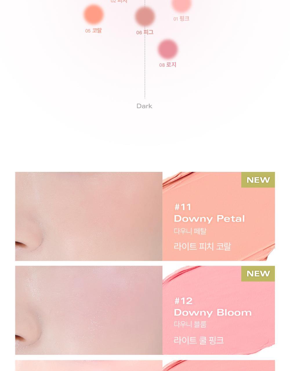 \🌹New Color!/ GlowPick🏆 韓國 BBIA Ready To Wear Downy Cheek 啞光單色胭脂膏(#01-12)- 12色選擇