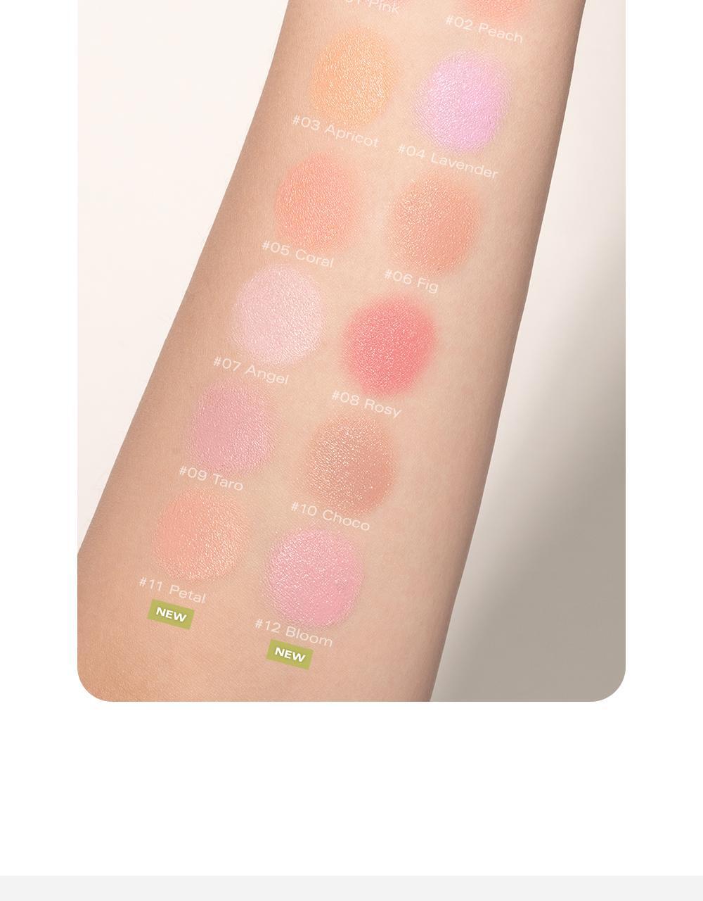 \🌹New Color!/ GlowPick🏆 韓國 BBIA Ready To Wear Downy Cheek 啞光單色胭脂膏(#01-12)- 12色選擇