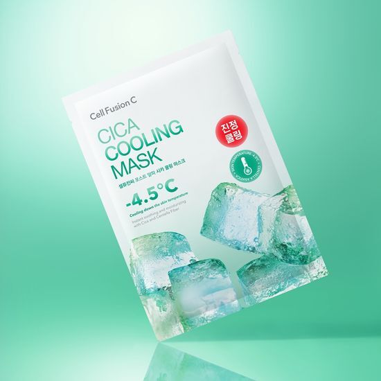 韓國 Cell Fusion C Cica Cooling Mask 積雪草舒緩冰感降溫保濕面膜 5片裝