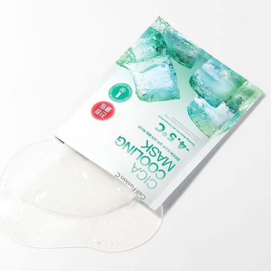 韓國 Cell Fusion C Cica Cooling Mask 積雪草舒緩冰感降溫保濕面膜 5片裝