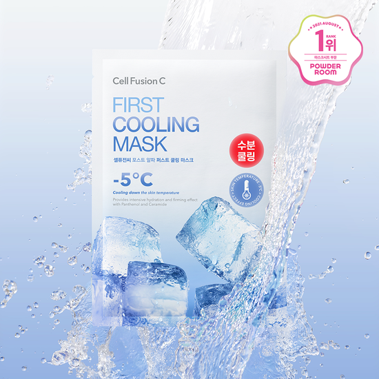 GlowPick No.1 🏆韓國 Cell Fusion C First Cooling Mask 舒緩冰感降溫保濕面膜 5片裝