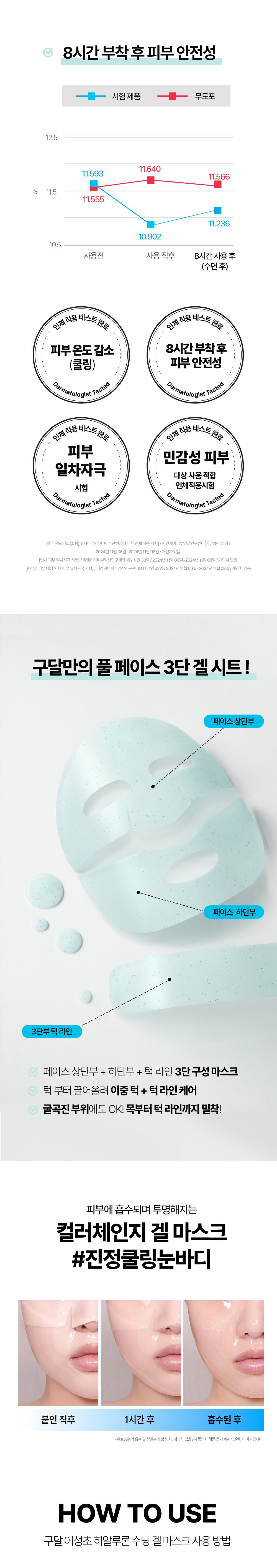 敷後變透明~韓國 Goodal Heartleaf Hyaluron Soothing Gel Mask 魚腥草透明質酸降溫膠囊 X 膠原蛋白精華 3段式連下巴保濕舒緩果凍面膜 一盒5片裝 - 2種選擇