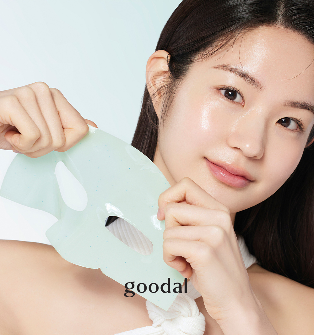 敷後變透明~韓國 Goodal Heartleaf Hyaluron Soothing Gel Mask 魚腥草透明質酸降溫膠囊 X 膠原蛋白精華 3段式連下巴保濕舒緩果凍面膜 一盒5片裝 - 2種選擇