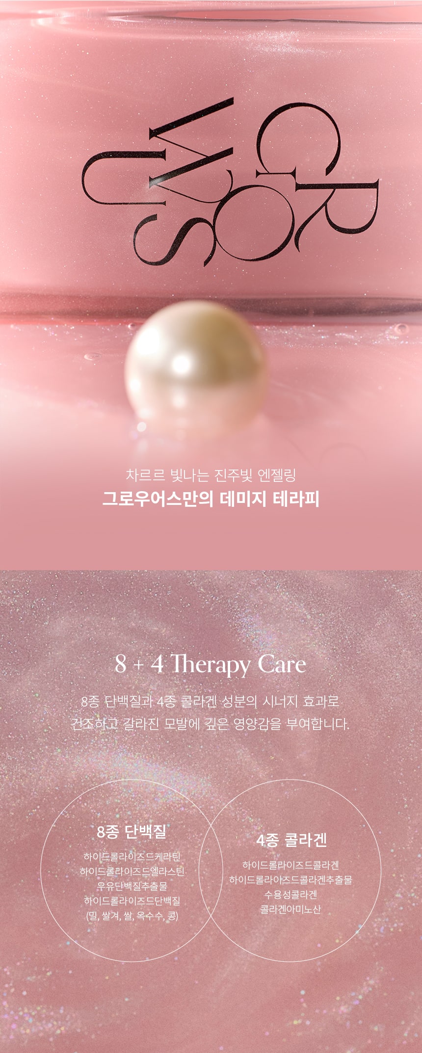 最新EX版！極度受損髮質~韓國 Growus Damage Therapy No-Wash Treatment EX 珍珠膠原蛋白修復受損乾燥髮絲免沖洗護髮噴霧EX - 250ml