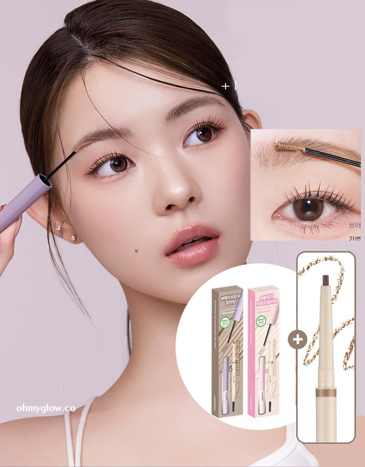 【🔥眉膏送眉筆超值SET】#Love Daiy系列新色入! 韓國 Mude Inspire Skinny Browcara 抗油防潮自然柔和染眉膏(漂眉打底色 / 染眉色) - 9色選擇
