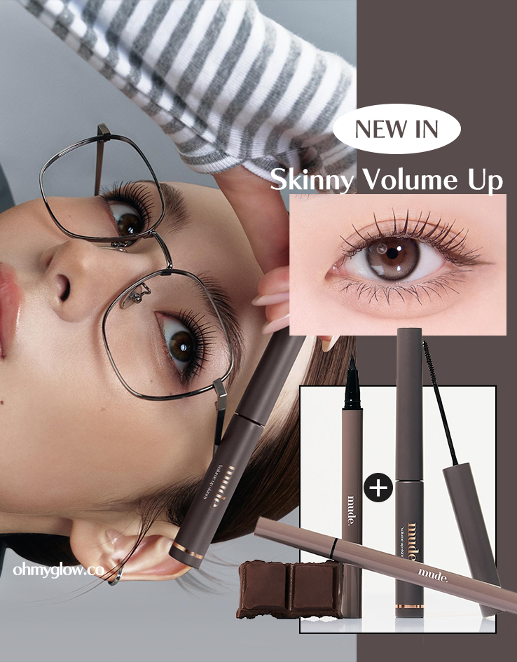 韓國 Mude Volume Up Skinny Mascara 極細豐盈濃密睫毛膏 #01 Warm Back Set + Shade Liner #01 Mocha 卧蠶陰影筆 1+1限量SET 韓國 Mude Volume Up Skinny Mascara 極細豐盈濃密睫毛膏 #01 Warm Back Set + Shade Liner #01 Mocha 卧蠶陰影筆 1+1限量SET