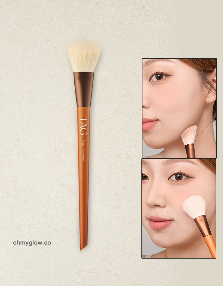 GlowPick🏆 韓國 TAG X Too Cool For School Vegan Contour Brush 純素胭脂修容輪廓掃