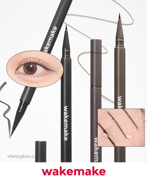 韓國 WakeMake Real Defining Brush Liner 持久防暈染眼線液(#01-04) - 4色選擇
