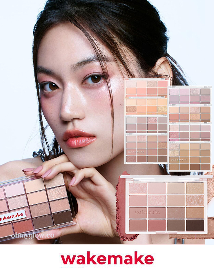 [最新#Rose Bang系列色入！] 🏆2年銷量No.1! 韓國 WakeMake Soft Blurring Eye Palette 16色眼影盤 (#01-26) - 26款色調選擇