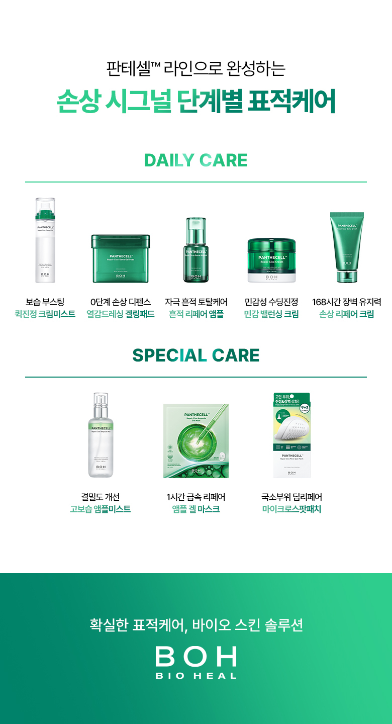 一次即見效!內含10億個高純度Cica外泌體~ 韓國 Bio Heal BOH Panthecell Repair Cica-some Ampoule 泛醇X積雪草外泌體痕跡修復保濕舒敏安瓶精華
