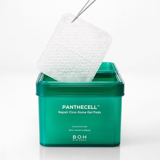 25年新升級 即時鎮靜降溫 痘敏肌～韓國 Bioheal BOH Panthecell Repair Cica-some Gell Pads 微米級泛醇積雪草外泌體鎮靜果凍棉片 80片裝