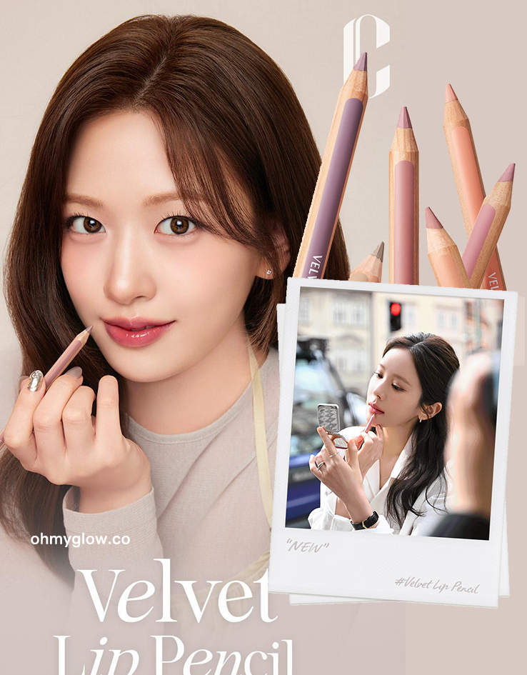 25年Happyrim聯手研發新色⭐Toy Story聯名系列！【🎁附送Sharpener!】GlowPick🏆 韓國 CLIO #☕Cafe In Love Edition Velvet Lip Pencil 絲絨造型木軸唇線筆(#01-14) - 14色選擇