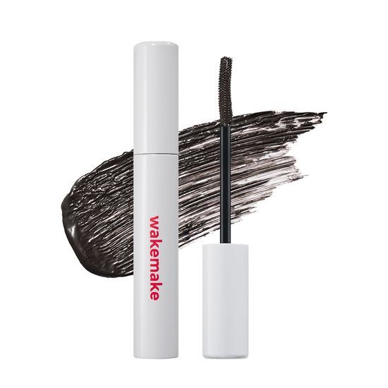 睫毛膏 X 睫毛攝子一體式～韓國 WakeMake Real Defining Lash Mascara 金屬X睫毛Tweezer梳刷雙重刷頭睫毛膏(自然捲翹/自然纖長) - 2種妝效