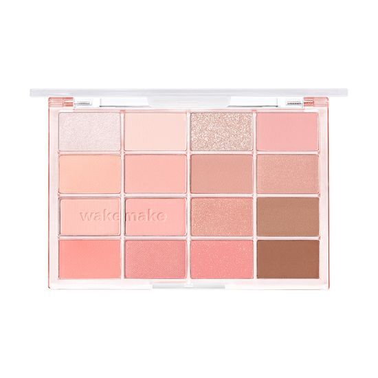 [最新#26 Mute Rose色入！] 🏆2年銷量No.1! WakeMake Soft Blurring Eye Palette 16色眼影盤 (#01-26) - 25 Haelthy Coral Blurring