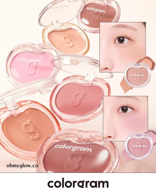 新色入！~韓國 Colorgram TinTin Dory Cotton Blusher 棉感單色胭脂(#01-08) - 8色選擇