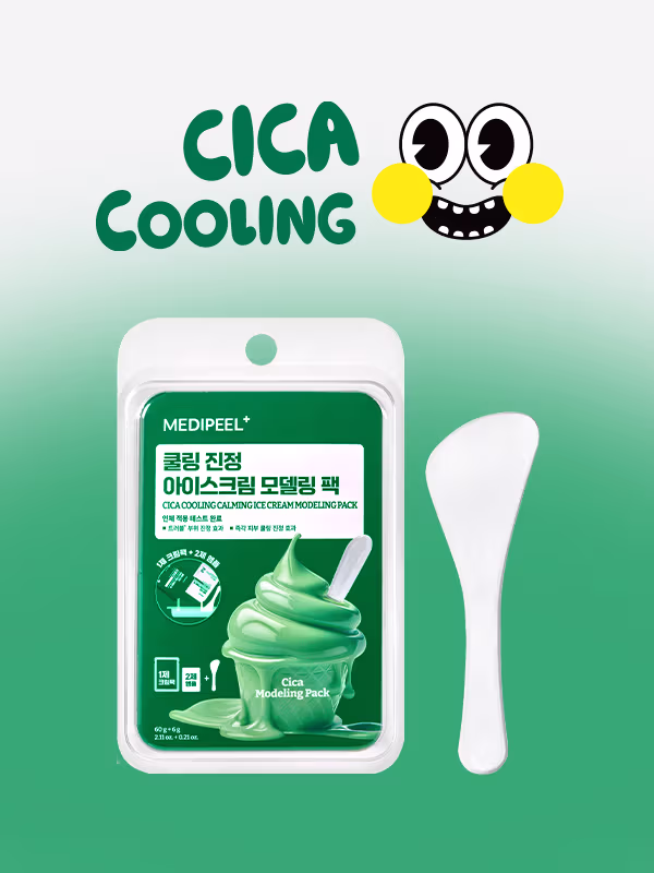 韓國 Daiso x Medi-Peel Cica Cooling Soothing Ice Cream Modeling Pack 積雪草冰涼舒緩升級雪糕冰淇淋軟膜