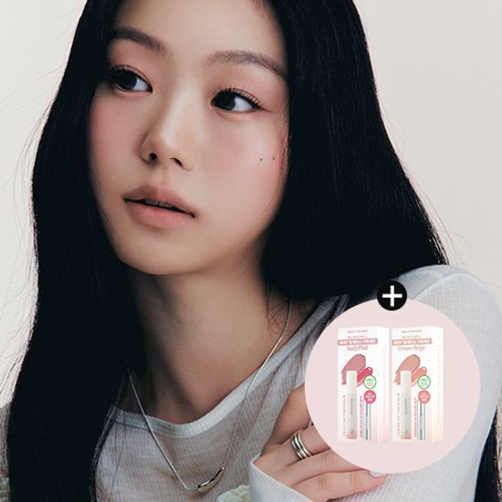 \限量1＋1 Set / 韓國 HEART PERCENT.Dote On Mood All Cover Lip Base Set 打底唇釉 + 🎁迷你唇釉套裝(Cream Beige / Nudy Pink) - 2款選擇