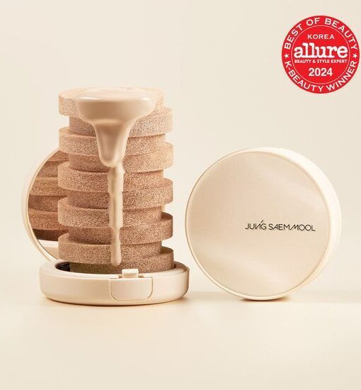韓國Jung Saem Mool Skin Nuder Cover Layer Cushion SPF 50+ PA+++ 24小時輕薄無瑕半霧面裸肌氣墊 - 5色選擇