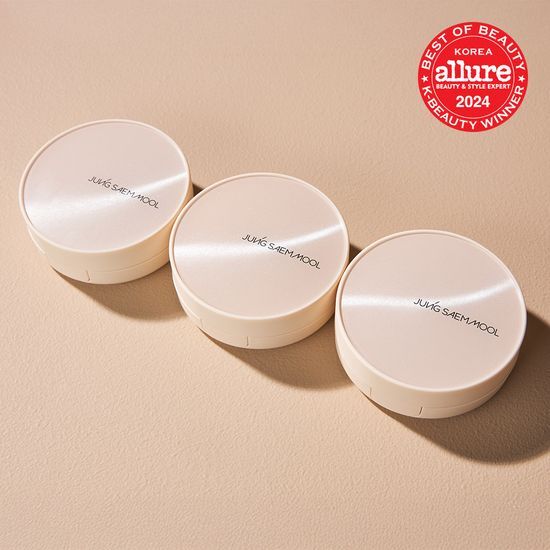 韓國Jung Saem Mool Skin Nuder Cover Layer Cushion SPF 50+ PA+++ 24小時輕薄無瑕半霧面裸肌氣墊 - 5色選擇