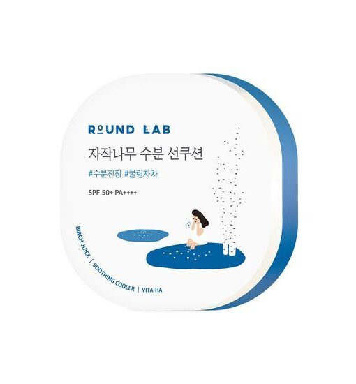 韓國 Round Lab Birch Juice Moisturzing Sun Cushion SPF50+ PA++++ 白樺樹保濕防曬氣墊