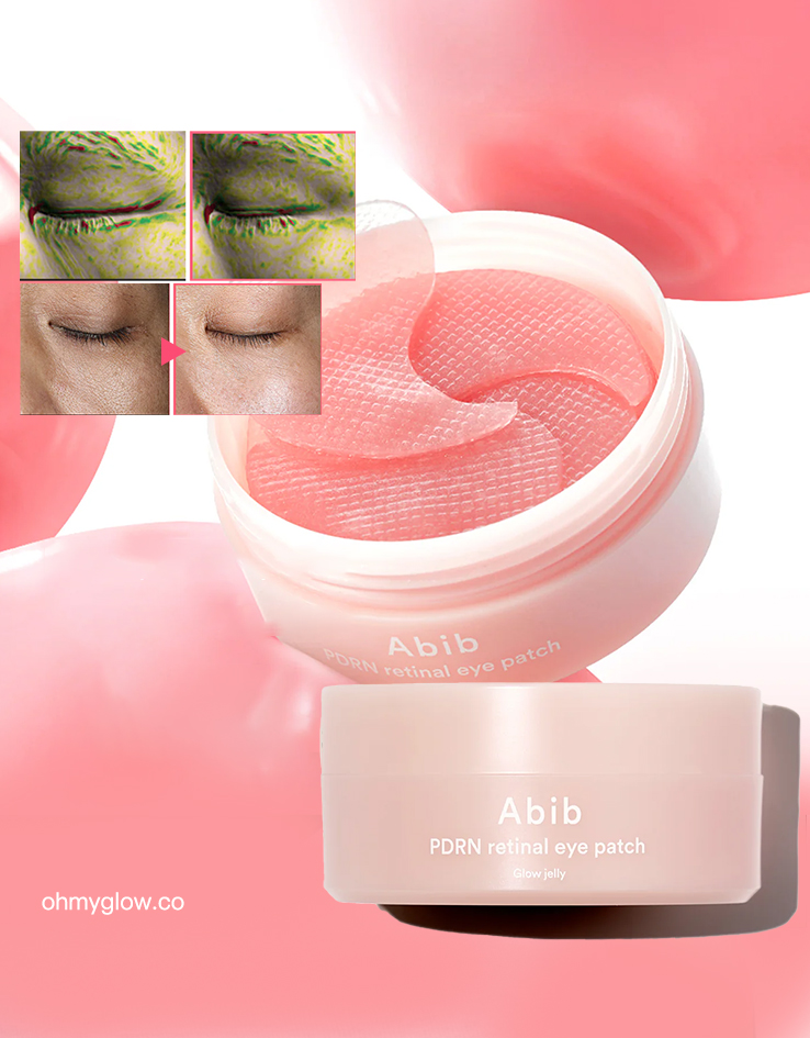 🐼去眼周暗沉黑眼圈～韓國 ABIB PDRN Retinal Eye Patch Glow Jelly 膠原蛋白 X PDRN 維A提亮淡紋果凍眼膜 - 60片裝