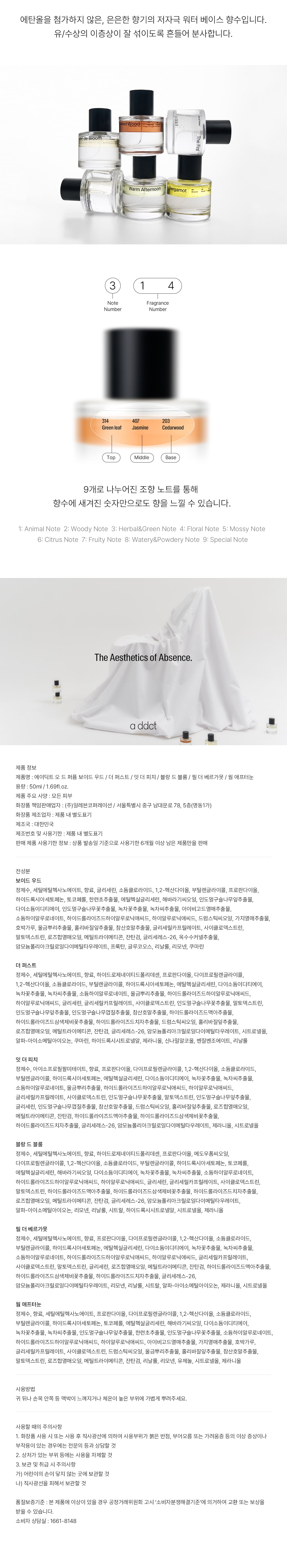 韓國 addct Eau De Parfum 皇牌水油低敏香水 50ml (Void Wood, The First ..) - 多種香氣選擇