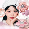 〖眼影．胭脂．高光 all in one〗韓國 AMUSE X 員瑛 Flora Eye Palette 花花眼影盤內附鏡子(#01-04) - 4色調選擇