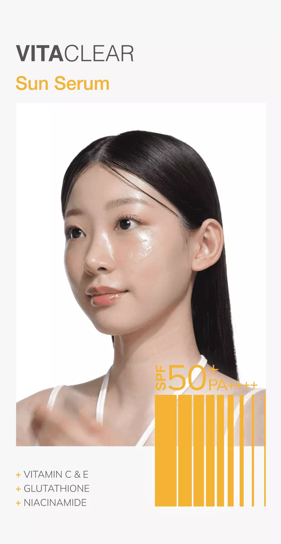 李泳知同款～77%高濃度精華 韓國 Dr.G Vita Clear Sun Serum SPF50+ PA++++ 4重淡斑抗氧防黑防曬精華 - 50ml