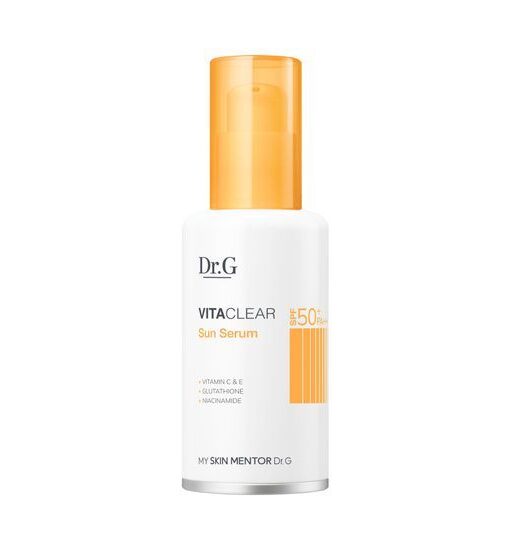 李泳知同款～77%高濃度精華 韓國 Dr.G Vita Clear Sun Serum SPF50+ PA++++ 4重淡斑抗氧防黑防曬精華 - 50ml